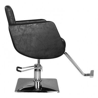 Профессиональное парикмахерское кресло HAIR SYSTEM SM376, черного цвета 2 Профессиональное парикмахерское кресло HAIR SYSTEM SM376, черного цвета 2