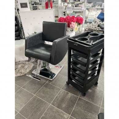 Профессиональное парикмахерское кресло HAIR SYSTEM SM376, черного цвета 5 Профессиональное парикмахерское кресло HAIR SYSTEM SM376, черного цвета 5