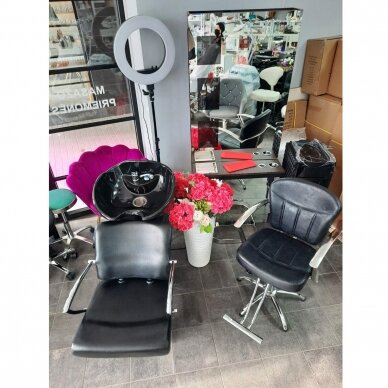 Профессиональная парикмахерская мойка GABBIANO Q-2278, черного цвета 8