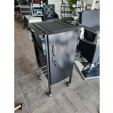 Professional barber and hair stilist trolley GABBIANO DELUXE 500, black color 13 Professional barber and hair stilist trolley GABBIANO DELUXE 500, black color 13