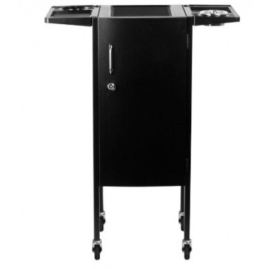 Professional barber and hair stilist trolley GABBIANO DELUXE 500, black color 4 Professional barber and hair stilist trolley GABBIANO DELUXE 500, black color 4