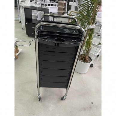 Professional hairdressing trolley KAPPA COMPLETO EXCEL, black color 3