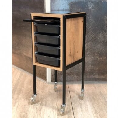 Professional hairdresser's and beauty salon trolley with a metal frame PROMO