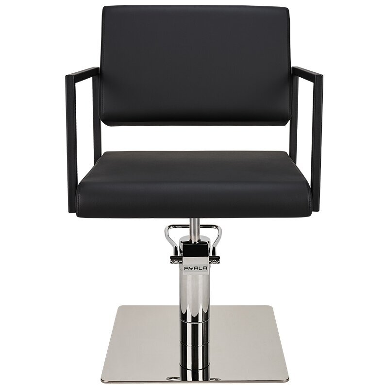 Профессиональный парикмахерский стул BLACK LOFT CHROME SQUARE 1 Профессиональный парикмахерский стул BLACK LOFT CHROME SQUARE 1
