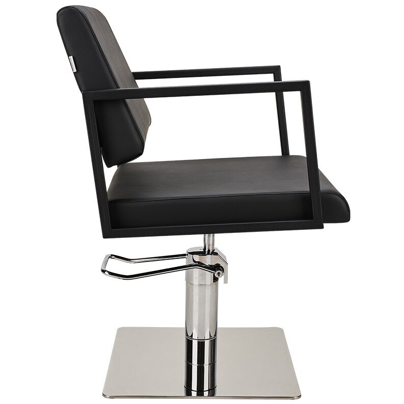 Профессиональный парикмахерский стул BLACK LOFT CHROME SQUARE 2 Профессиональный парикмахерский стул BLACK LOFT CHROME SQUARE 2