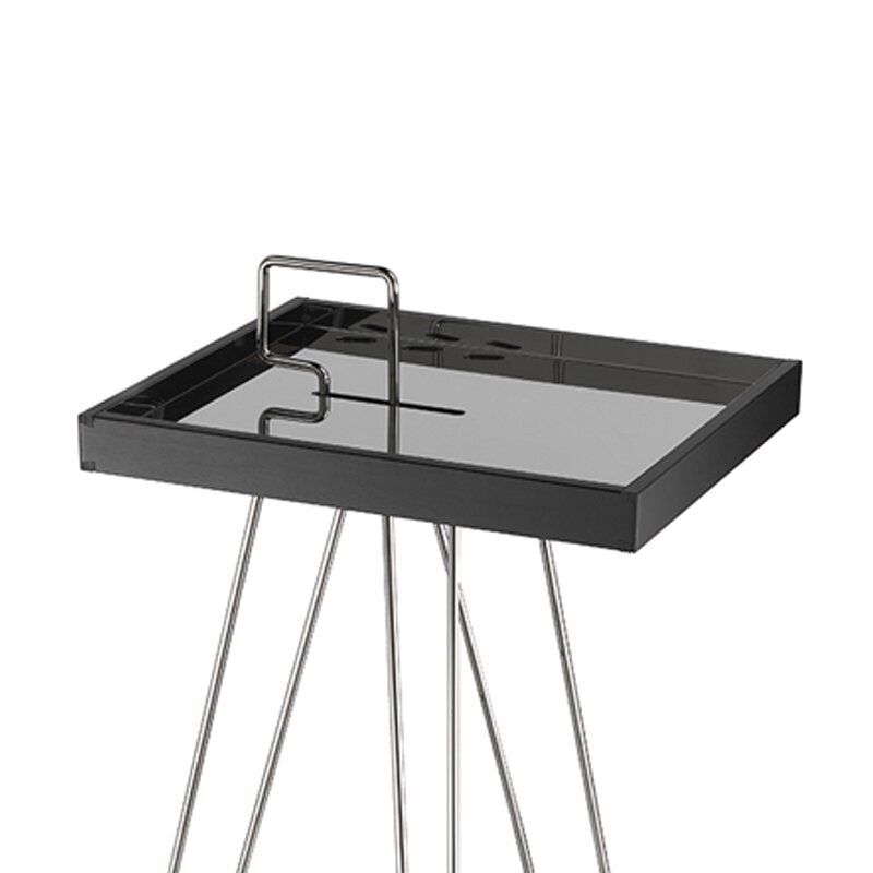Professional hairdressing trolley for work with coloring procedures TRIPED RM, dark brown color 2