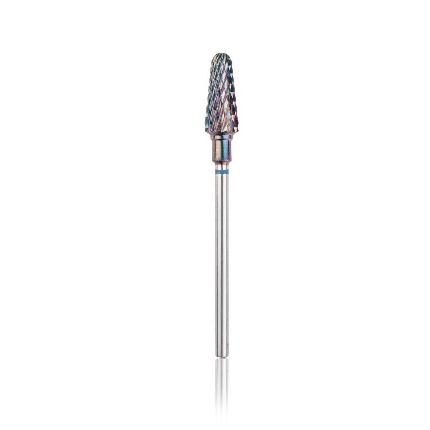 Profesionalus kietmetalio frezos antgalis ROUNDED CONE RAINBOW BLUE Profesionalus kietmetalio frezos antgalis ROUNDED CONE RAINBOW BLUE
