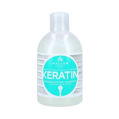 KLS KJMN KERATIN HAIR SHAMPOO strengthening keratin shampoo for dry and brittle hair, 1000 ml KLS KJMN KERATIN HAIR SHAMPOO strengthening keratin shampoo for dry and brittle hair, 1000 ml