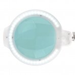 Profesionali kosmetologinė LED lempa - lupa MOONLIGHT 8012/5 tvirtinama prie paviršių, baltos spalvos