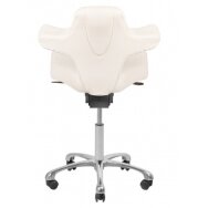Profesionali meistro kėdutė kosmetologams AZZURRO SPECIAL 052, baltos spalvos