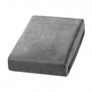 Cosmetic bed cover made of velor 70x190 cm, gray