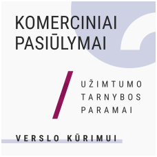 Komerciniai pasiūlymai Užimtumo tarnybos paramai verslo kūrimui Komerciniai pasiūlymai Užimtumo tarnybos paramai verslo kūrimui