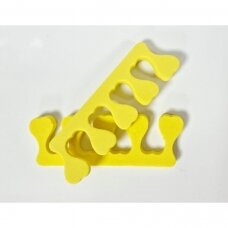 Toe tabs for pedicure procedures (10 pairs) YELLOW