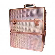 Cosmetic case for manicure tools in two parts ROSE GOLDEN K105-7H XXL