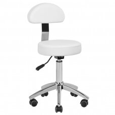 Professional master chair for beauticians AM-304, white color