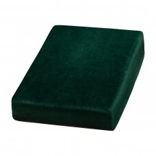 Cosmetic bed cover made of velor 70x190 cm, green
