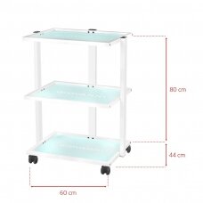 GIOVANNI CLASSIC 1040 professional cosmetology trolley, white color