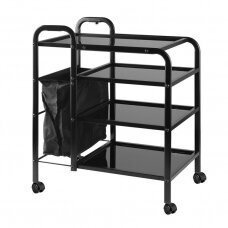 Professional trolley for tattoo and permanent makeup artists PRO INK 1031, black color (exhibition)