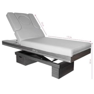 Professional electric couch-bed for massage and spa salons AZZURRO 815B (with heated mattress)