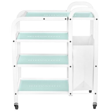 GIOVANNI CLASSIC TYP 1031 professional cosmetology trolley, white color GIOVANNI CLASSIC TYP 1031 professional cosmetology trolley, white color