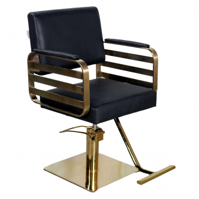 Kirpyklos baldų komplektas: profesionali galvos plautuvė + 2x LUKE kirpėjo hidraulinės kėdės CALISSIMO 6