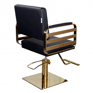 Kirpyklos baldų komplektas: profesionali galvos plautuvė + 2x LUKE kirpėjo hidraulinės kėdės CALISSIMO 7