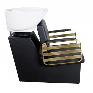 Hairdressing furniture set: professional head washer + 2x LUKE barber hydraulic chairs CALISSIMO  1