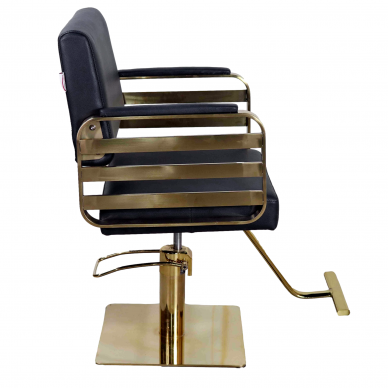 Kirpyklos baldų komplektas: profesionali galvos plautuvė + 2x LUKE kirpėjo hidraulinės kėdės CALISSIMO 8