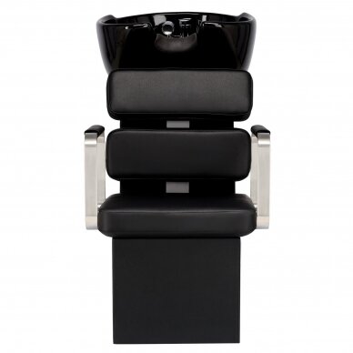 Hairdressing furniture set: professional hairdressing head wash + 2x barber hydraulic chairs CALISSIMO  4