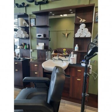 Professional console/mirror for hairdressers and barbershops ECONOMY with head washer 1 Professional console/mirror for hairdressers and barbershops ECONOMY with head washer 1