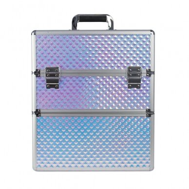 Kosmetikos lagaminas manikiūro priemonėms iš dviejų dalių UNICORN 203-4 XXL 1