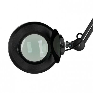 Profesionali kosmetologinė lempa - lupa S4, 12W su stovu, juodos spalvos 4