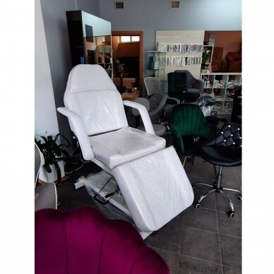 Profesionali hidraulinė kosmetologinė kėdė-lova A210, baltos spalvos 4
