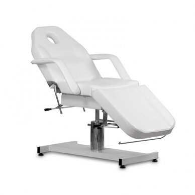 Profesionali hidraulinė kosmetologinė kėdė-lova A210, baltos spalvos