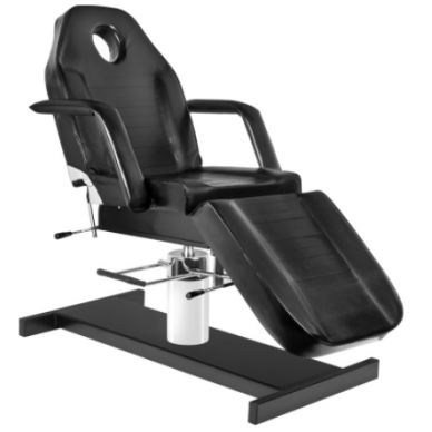Profesionali hidraulinė kosmetologinė kėdė-lova A210, juodos spalvos 1