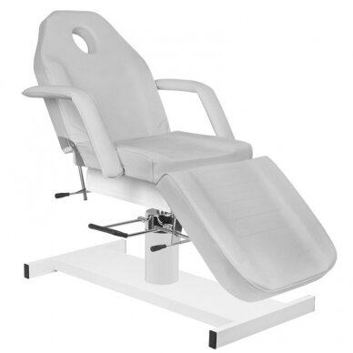 Profesionali hidraulinė kosmetologinė kėdė-lova A210, pilkos spalvos