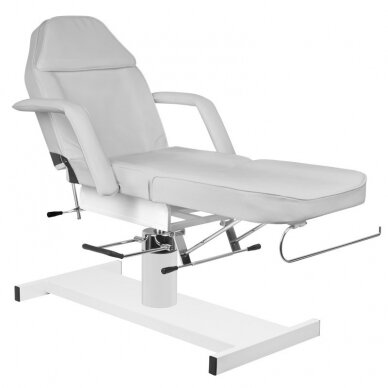 Profesionali hidraulinė kosmetologinė kėdė-lova A210, pilkos spalvos 2
