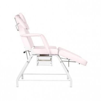 Profesionali kosmetologinė kušėtė - lova rožinės spalvos IVETTE 3