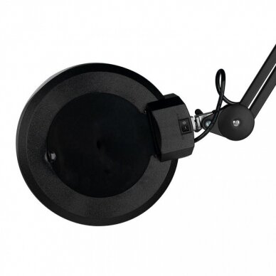 Profesionali kosmetologinė lempa - lupa  LED S5 +, juodos spalvos (su stovu)