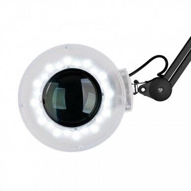 Profesionali kosmetologinė lempa - lupa  LED S5 +, juodos spalvos (su stovu) 1