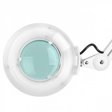 Профессиональная косметологическая лампа-лупа S4, белого цвета (с подставкой) 4
