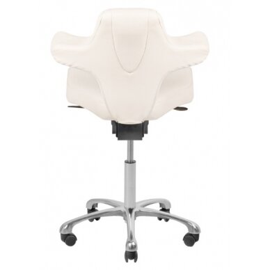 Professional master chair for cosmetologists AZZURRO SPECIAL 052, white color 1