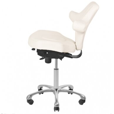 Профессиональный стул мастера-косметолога AZZURRO SPECIAL 052, белого цвета 3