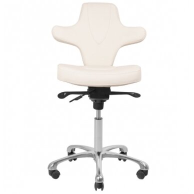 Профессиональный стул мастера-косметолога AZZURRO SPECIAL 052, белого цвета 4