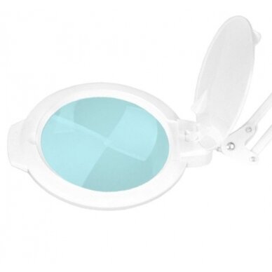 Profesionali kosmetologinė LED lempa - lupa MOONLIGHT 8012/5 tvirtinama prie paviršių, baltos spalvos 3