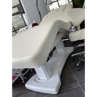 Profesionalus elektrinis gultas-lova masažo procedūroms AZZURRO 818A su šildymo funkcija (4 varikliai), pieno baltumo spalvos 3