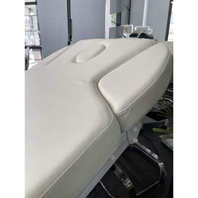 Professional electric bed-bed for massage procedures AZZURRO 818A with heating function (4 motors), milky white 4