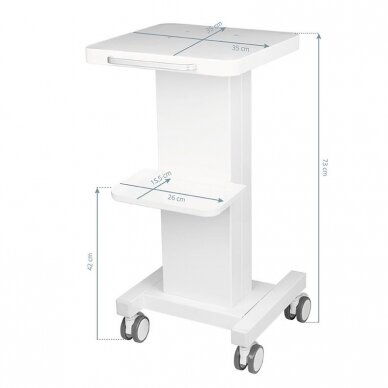 Professional cosmetology trolley MOD 090 for storing devices and equipment 4