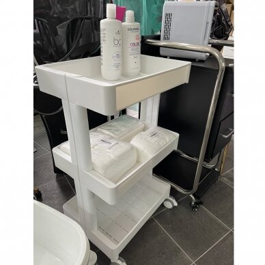 Professional cosmetology trolley 084, white 5