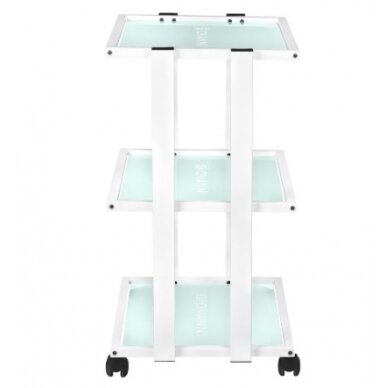 GIOVANNI CLASSIC TYP 1041 professional cosmetology trolley with a wide surface with a place for lamps and magnifiers 4